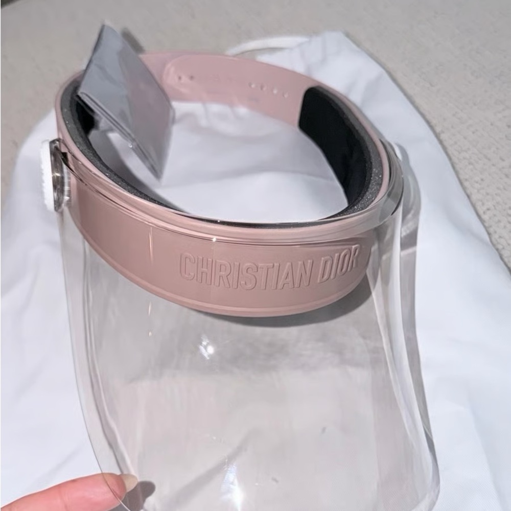 Dior Blush Pink Transparent Visor